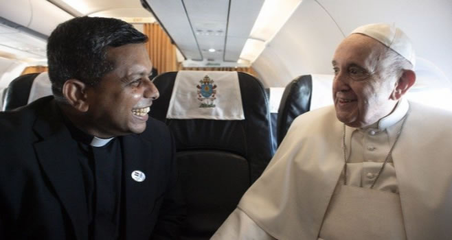Pope Francis and George Koovakad